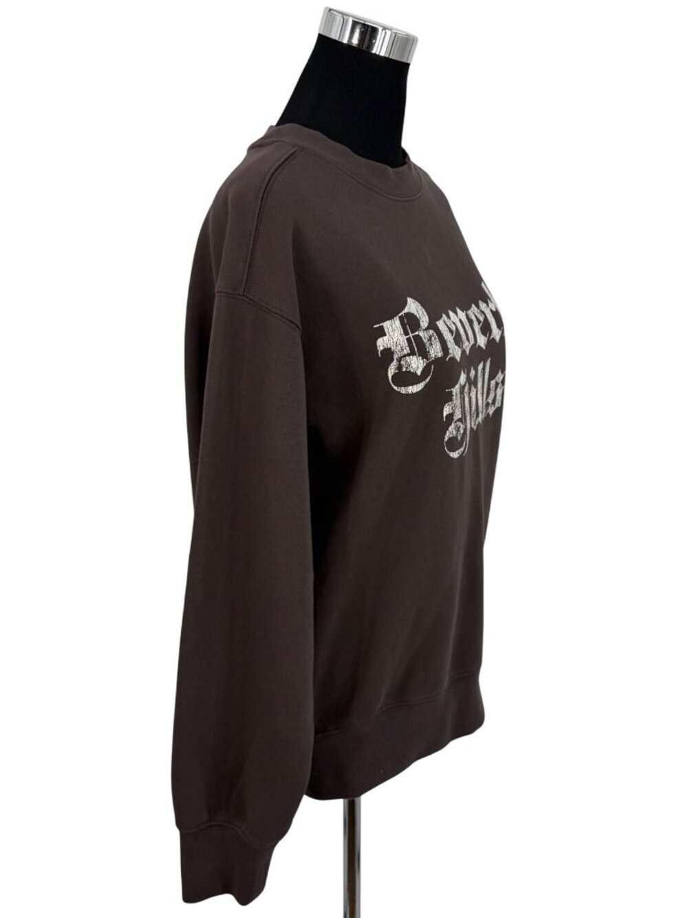H&M Brown Beverly Hills Crewneck Graphic Pullover Sweatshirt | Gunge Streetwear - Picture 4 of 14